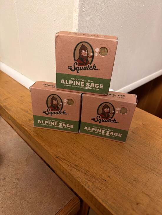 Dr. Squatch Other - Dr. Squatch Alpine Sage Men's Natural Soap 5 oz Bar - Pack of 3